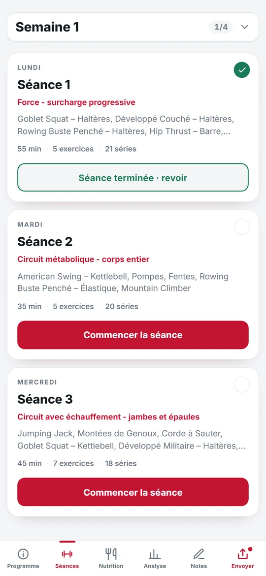 Exemple d'application de programme